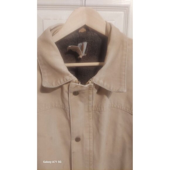 Vintage Carhartt Coat 3x Size 52 Tan Insulated Warm Utility Coat - Picture 5 of 16